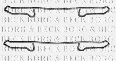BORG & BECK bbk1179 -  Комплектующие, колодки дискового тормоза